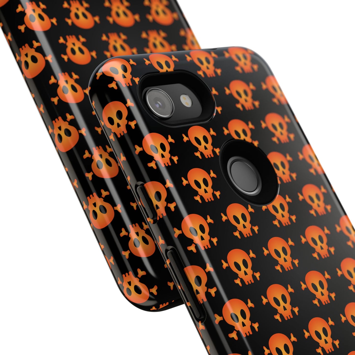 Halloween Skull Phone Case, Spooky Mobile Cover, Trick or Treat Accessory, Goth Gift, Skull Pattern Design
