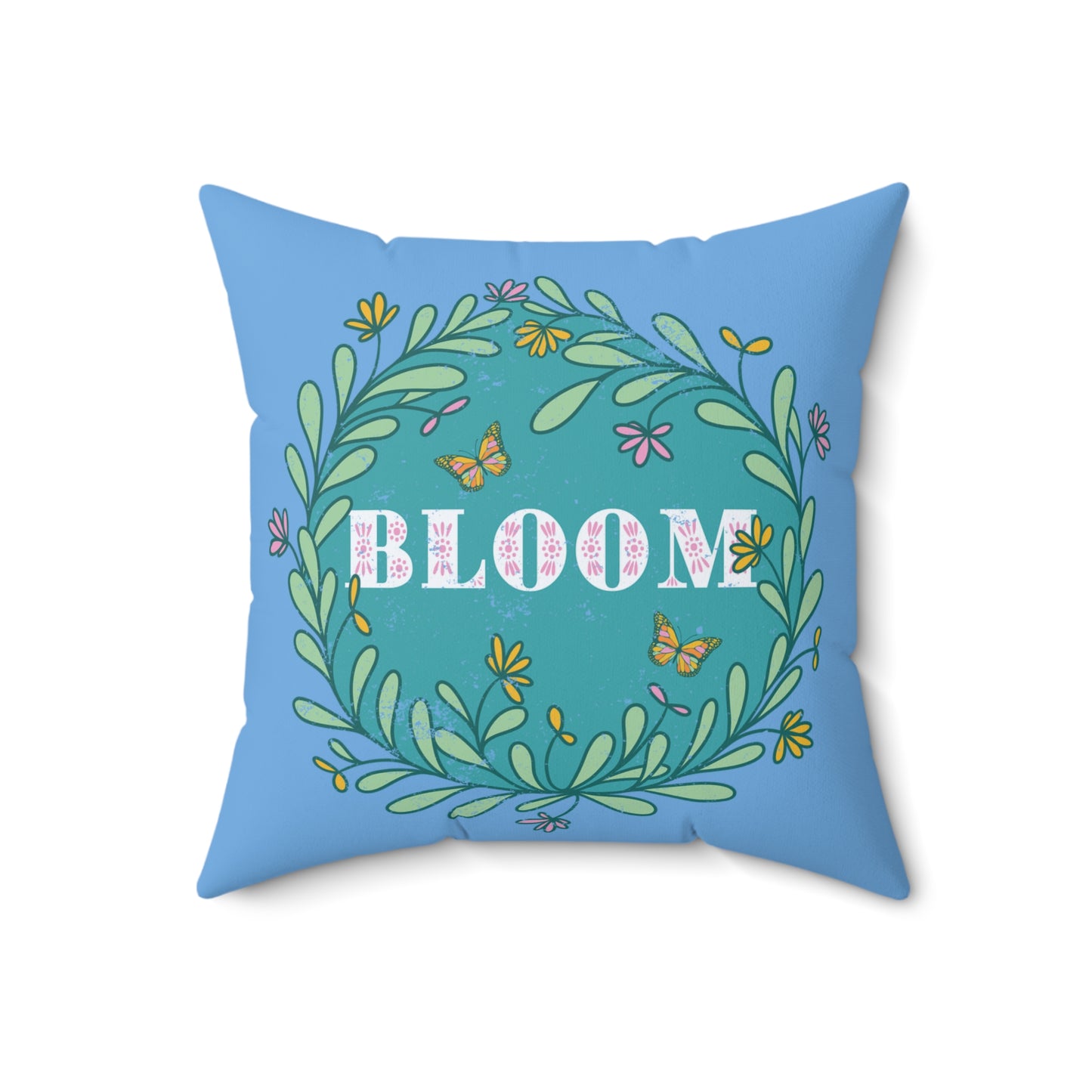 Blooming Floral Decorative Pillow, Spring Home Decor, Gift for Garden Lovers, Cozy Couch Accent, Bloom Art Pillow, Nature Inspired Cushion