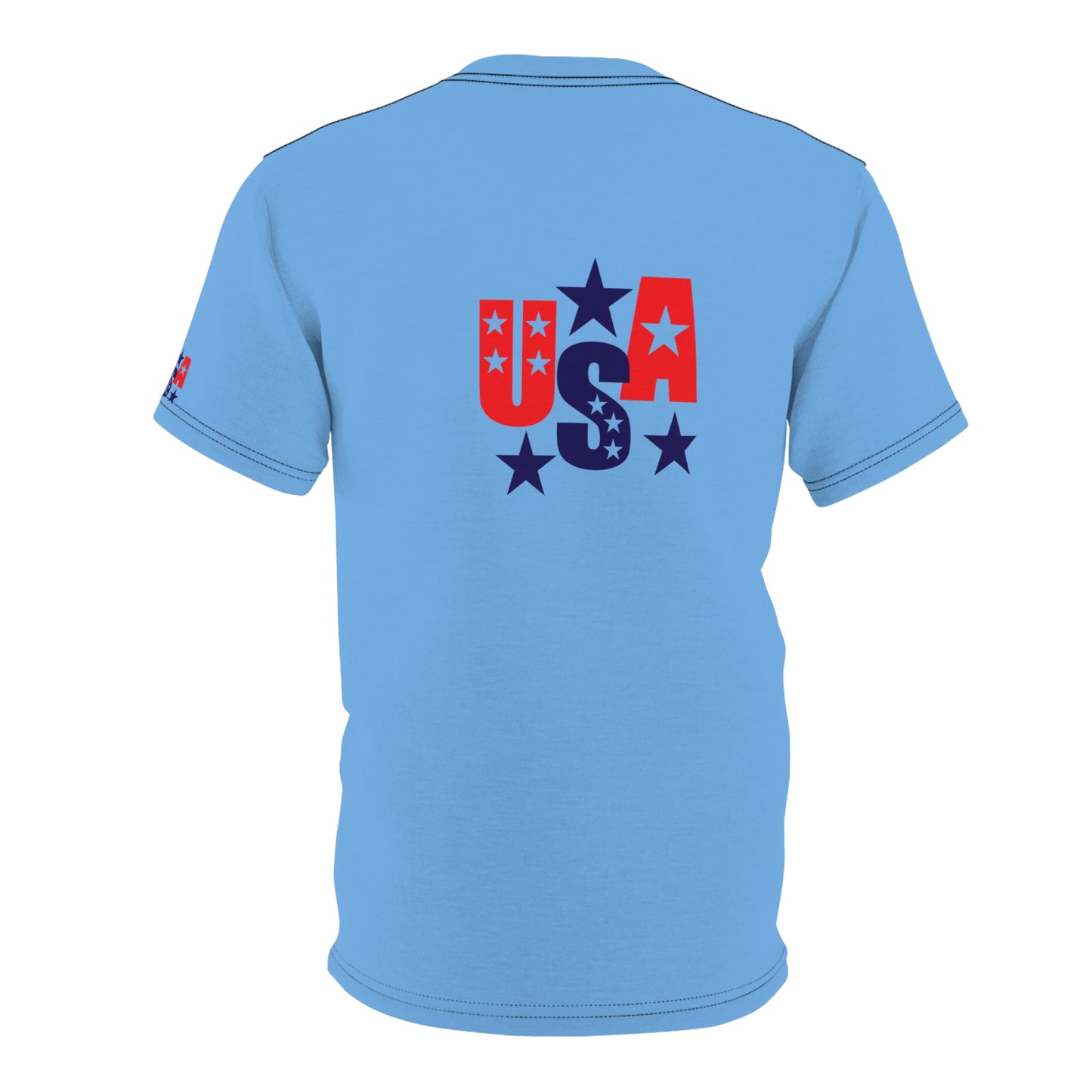 USA Pride Unisex Cut & Sew Tee, Comfortable Casual Wear, Independence Day Gift, Summer Outfit, Everyday Streetwear
