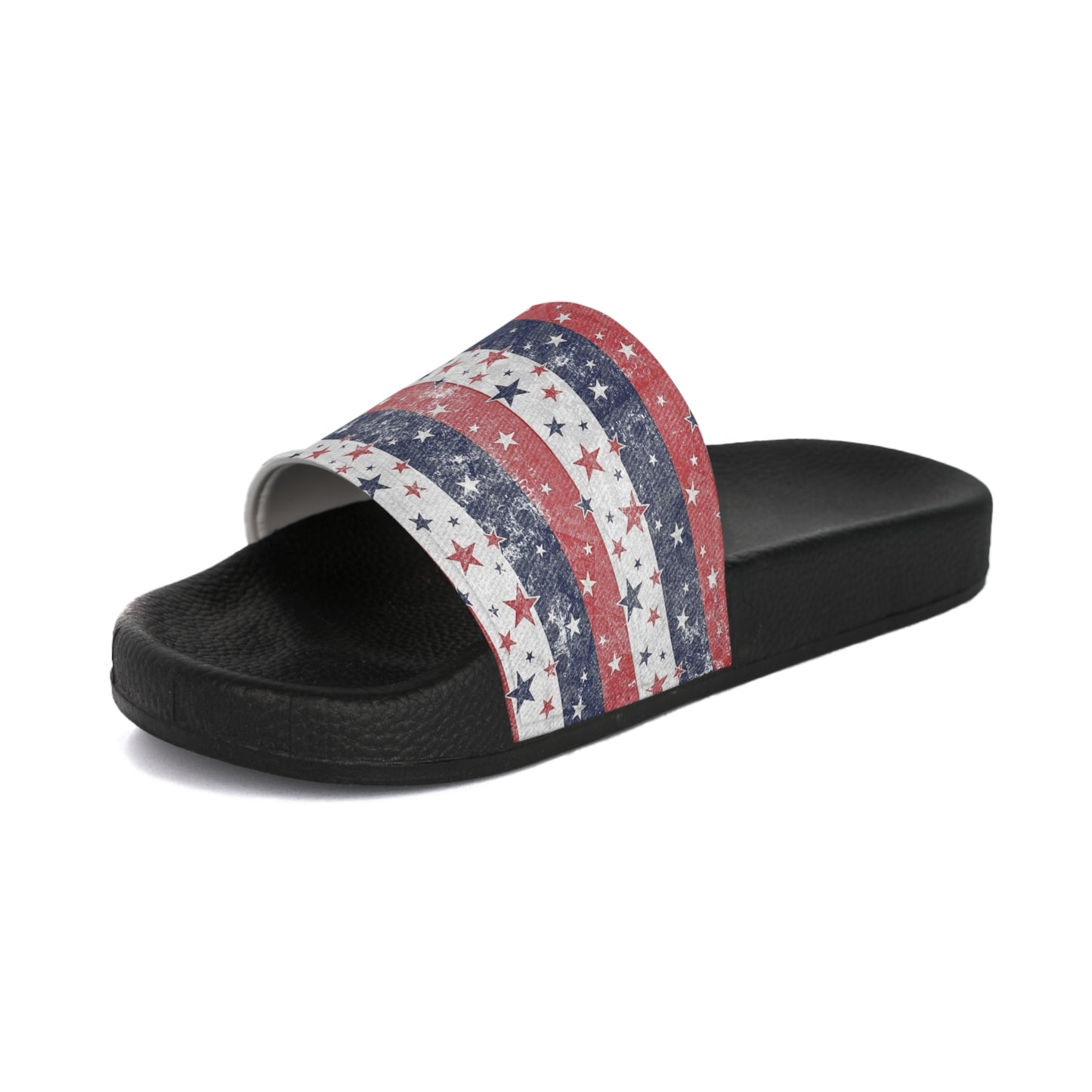 Patriotic Men's Slide Sandals, Summer Footwear, Independence Day Sandals, Casual Slides, Fourth of July Gift