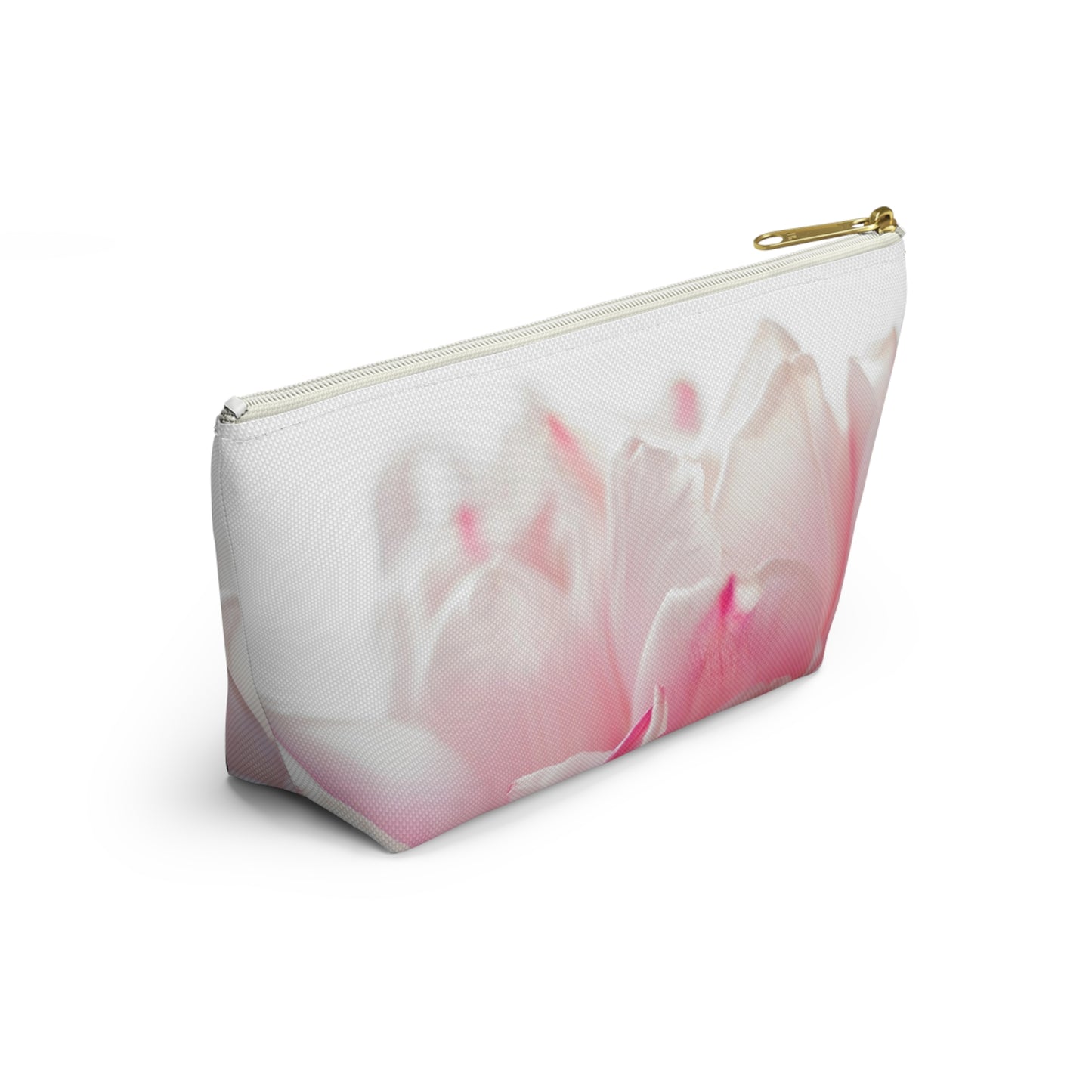 Floral Pink Tulip Accessory Pouch