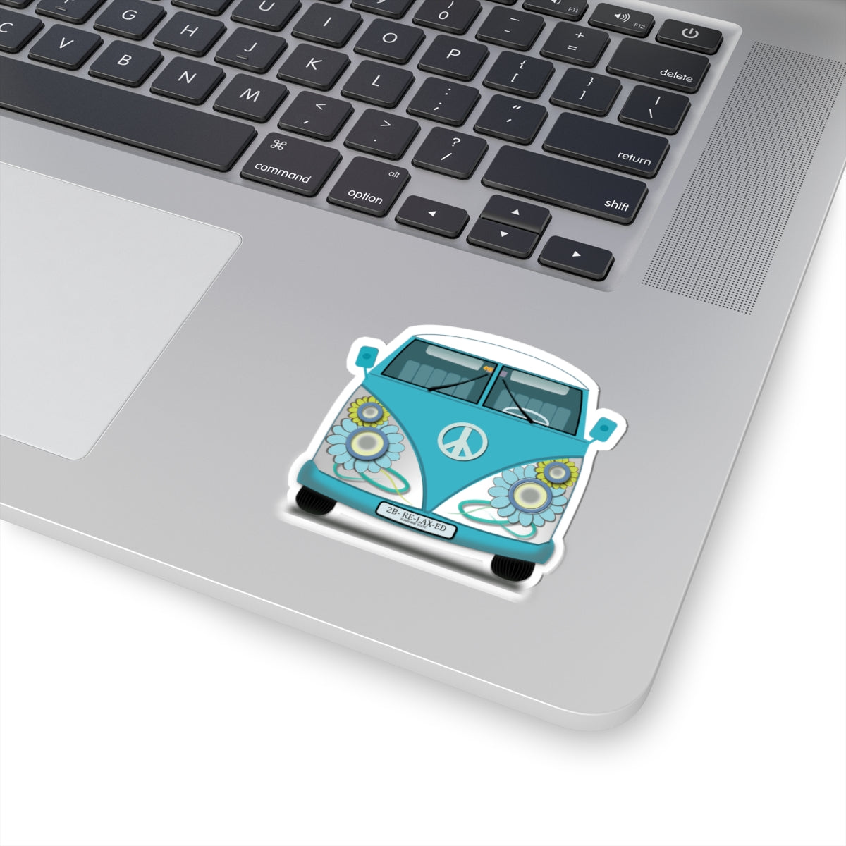 Bohemian VW Bus Stickers, Peace Sign Vinyl Stickers, Flower Stickers for Water Bottles, Gift for Hippies, Laptop Stickers