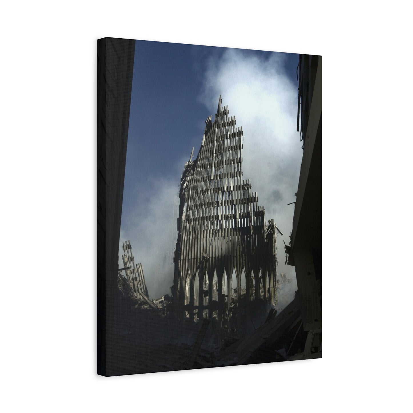 Matte Stretched Canvas - Ruined Cathedral Architectural Print