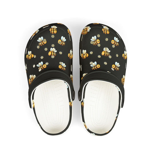 Bee-themed Kid's EVA Foam Clogs, Lightweight Comfort Shoes, Fun Summer Sandals, Durable Kids Footwear, Garden Party Accessories