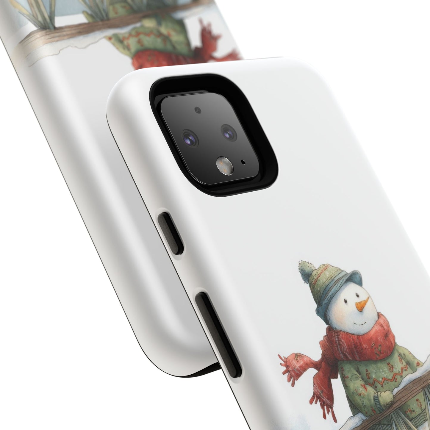 Snowman Phone Case – Winter Holiday Gift, Cute Snowman Design, Winter Accessories, Protective Phone Case, Unique Christmas Present