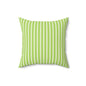 Fresh Green Striped Throw Pillow Decorative Cushion for Modern Living Room