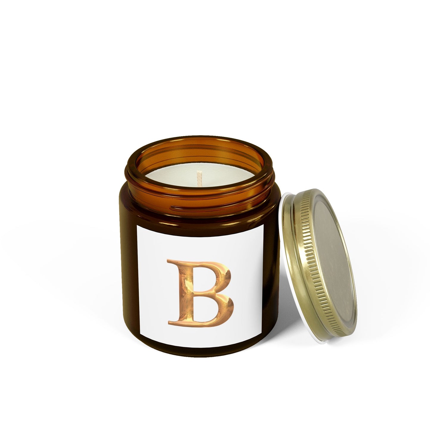 Scented Candle: Personalized Luxury Candle Gift Letter B