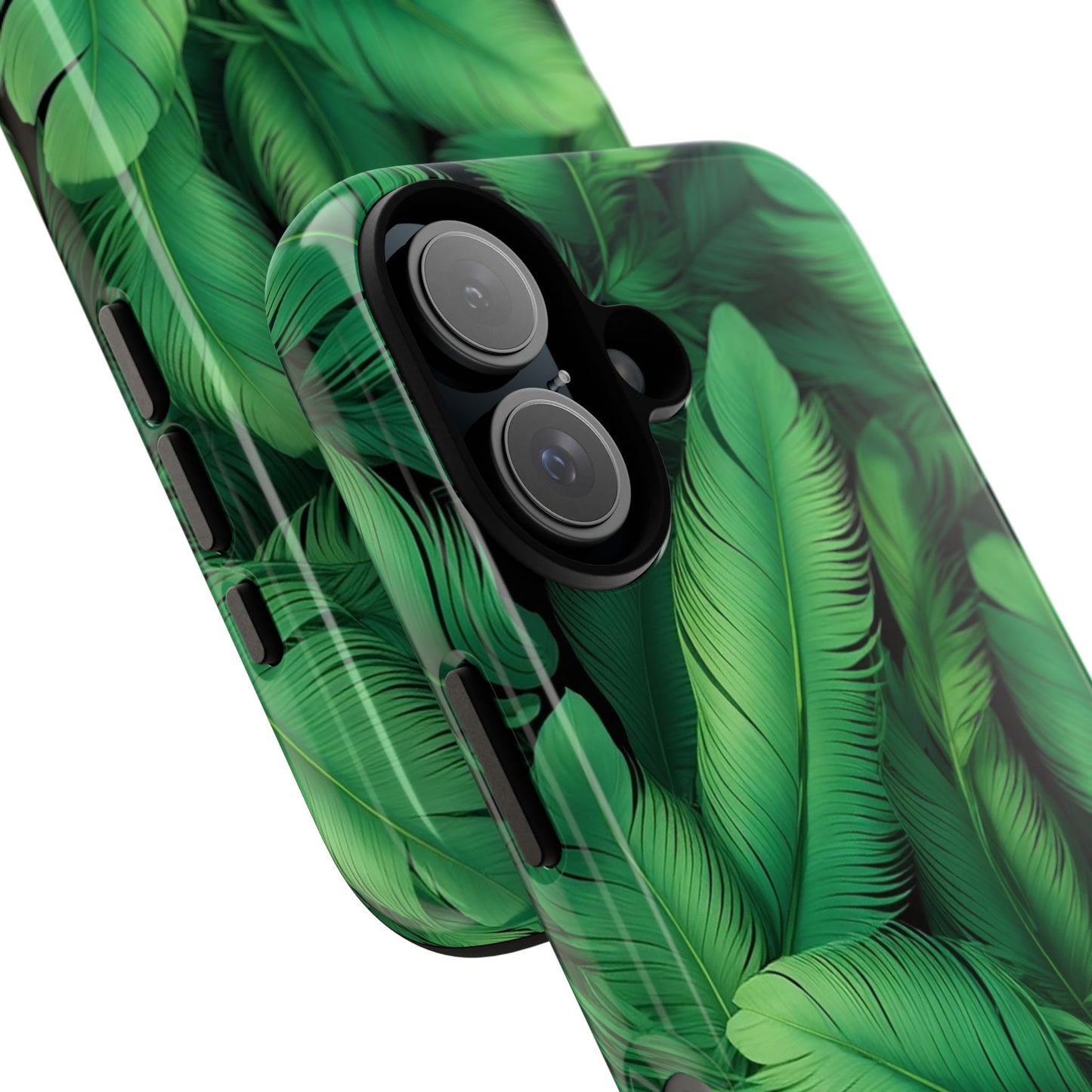 Tough Cases - Tropical Leaf Phone Case, Nature-inspired, Phone Accessory, Gift for Her, Jungle Theme, Eco-Friendly
