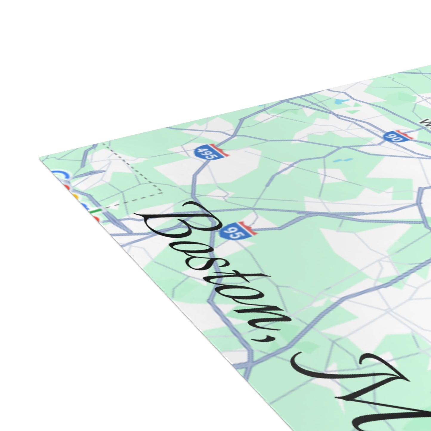 Boston Map Postcard Bundle - Personalized Travel Keepsake, Perfect for Souvenirs, Gifts, Wedding Invitations, or Event Thank You Cards