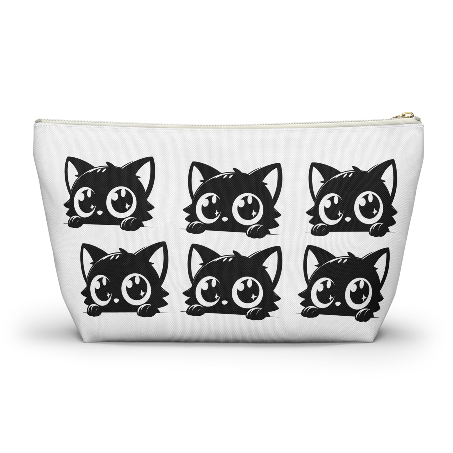 Cute Cat Accessory Pouch, Makeup Bag, Zipper Pouch, Gift for Cat Lovers, Organizer for School, Travel Essentials