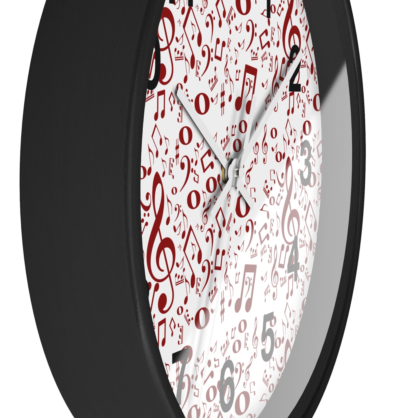 Musical Notes Wall Clock, Unique Gift for Musicians, Home Decor