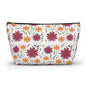 Floral Accessory Pouch - Ideal Travel Makeup Bag, Toiletry Organizer, Gift for Her, Eco-Friendly, Everyday Essentials