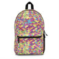 Colorful Geometric Backpack, Trendy Daypack, Cute School Bag, Gift for Students, Travel Companion, Stylish Tote