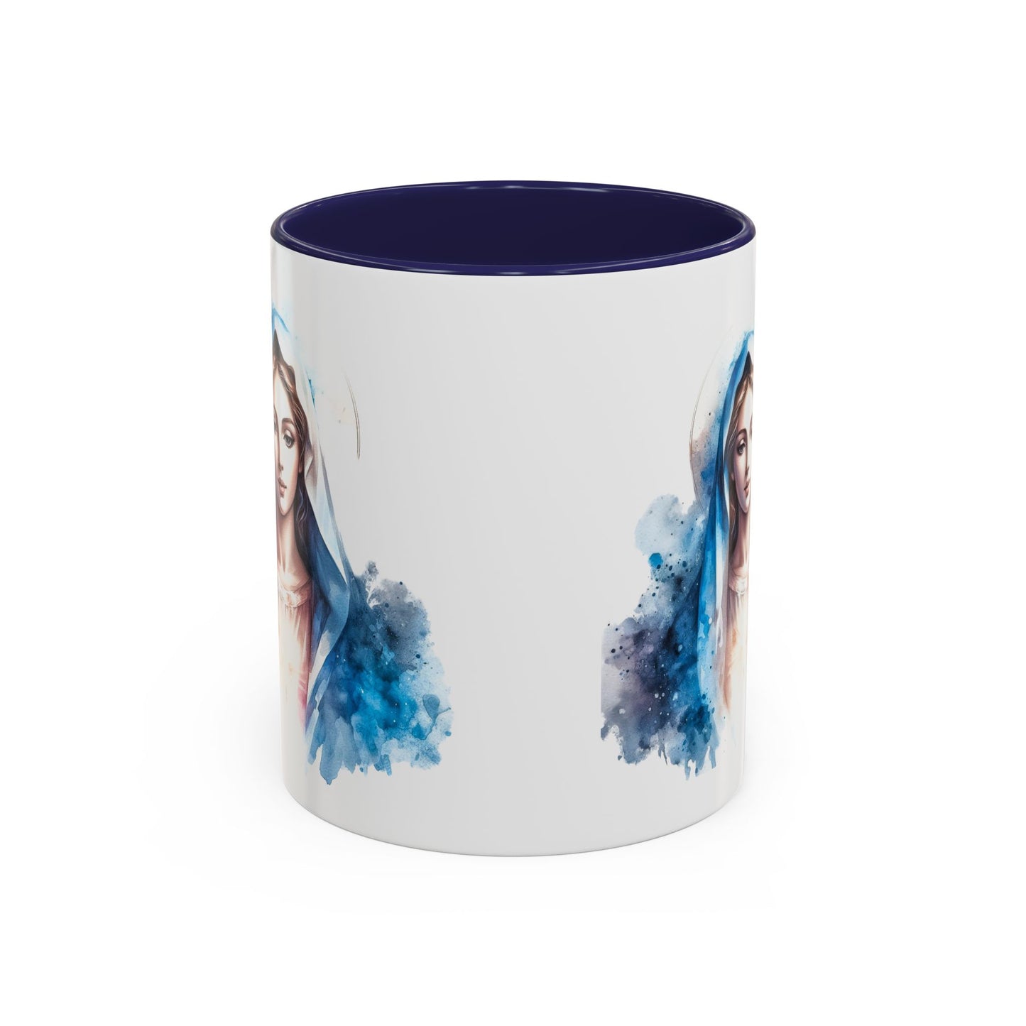 Serene Virgin Mary Coffee Mug - Spiritual Inspiration, Gift for Faith Lovers, Home Decor, Mother's Day, Religious Art