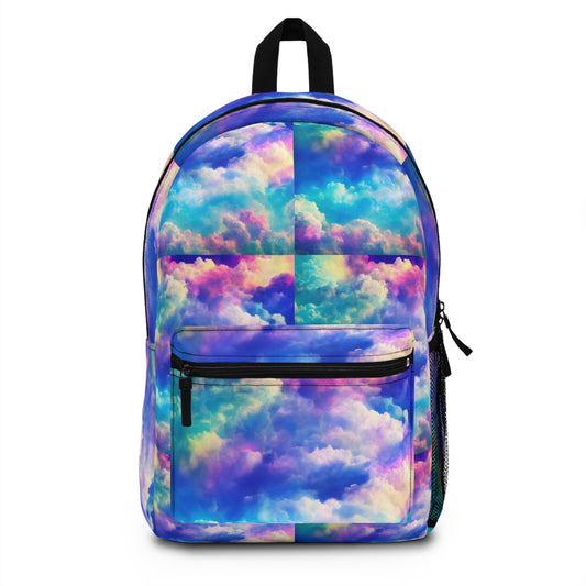 Colorful Cloud Backpack – Trendy School Bag, Stylish Travel Backpack, Artful Everyday Carrier, Gift for Teens, Vibrant Daypack