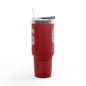Vibrant Floral Insulated Travel Mug, Perfect for On-the-Go- Letter G