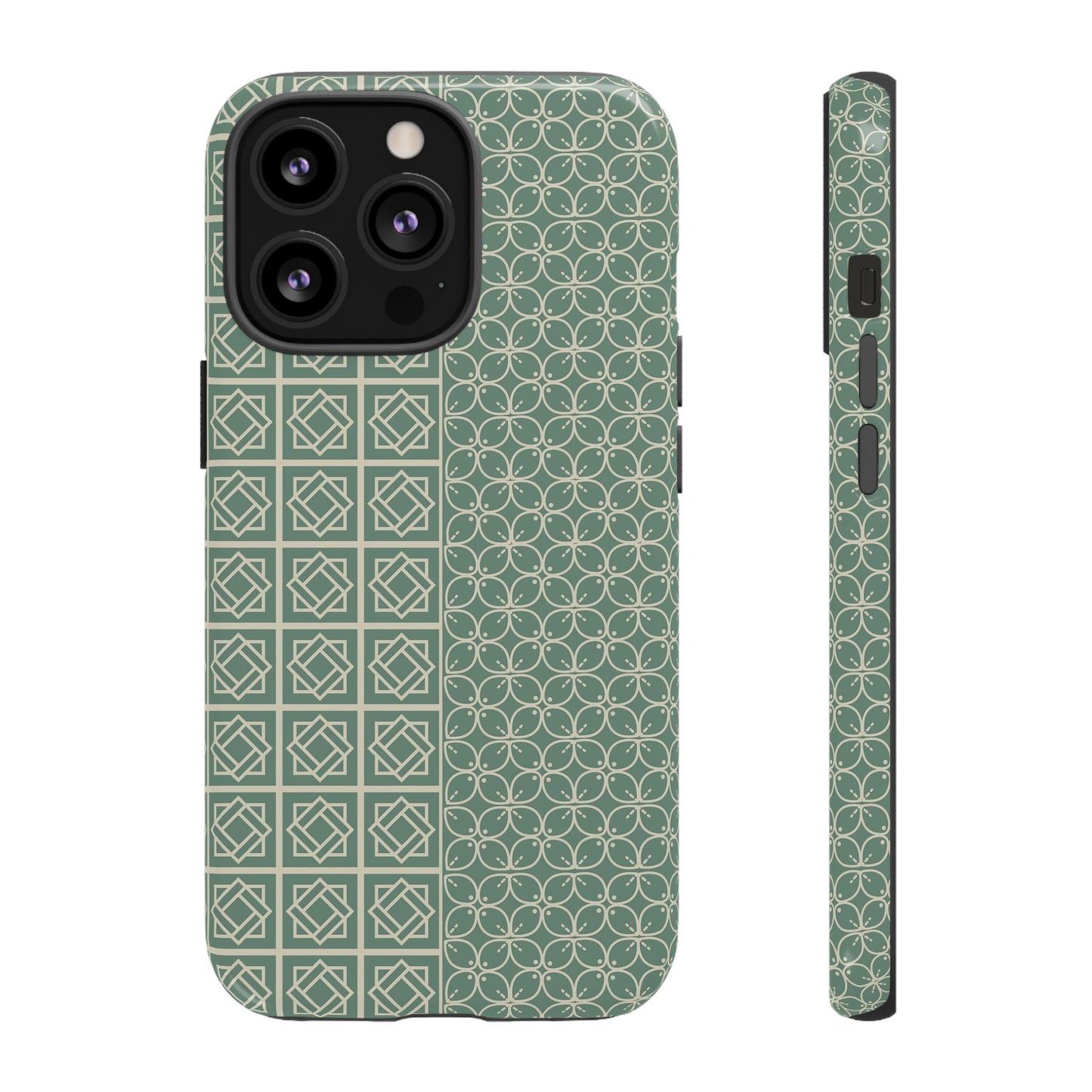 Stylish Phone Case with Geometric Patterns, Tough Cases, Durable Cell Phone Cover, Trendy Smartphone Accessory, Functional Gift Idea