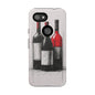 Wine Lover's Phone Case, Tough Phone Cover, Artistic Wine Design, Gift for Wine Enthusiasts, Customizable Case, Unique Wine Art