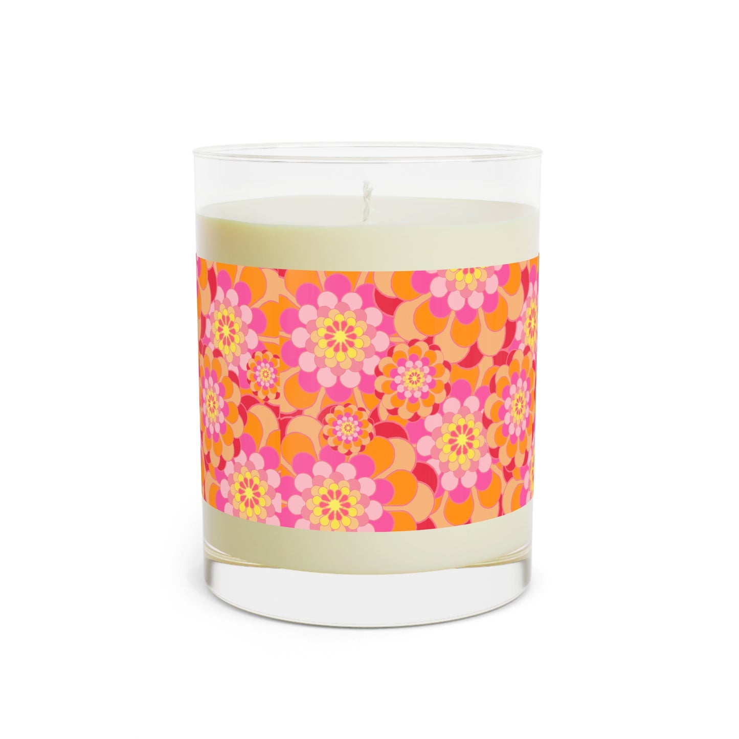 Vibrant Floral Scented Candle - Decorative Home Accent, Gift for Her, Relaxation Candle, Unique Wedding Favors, Aromatherapy Decor