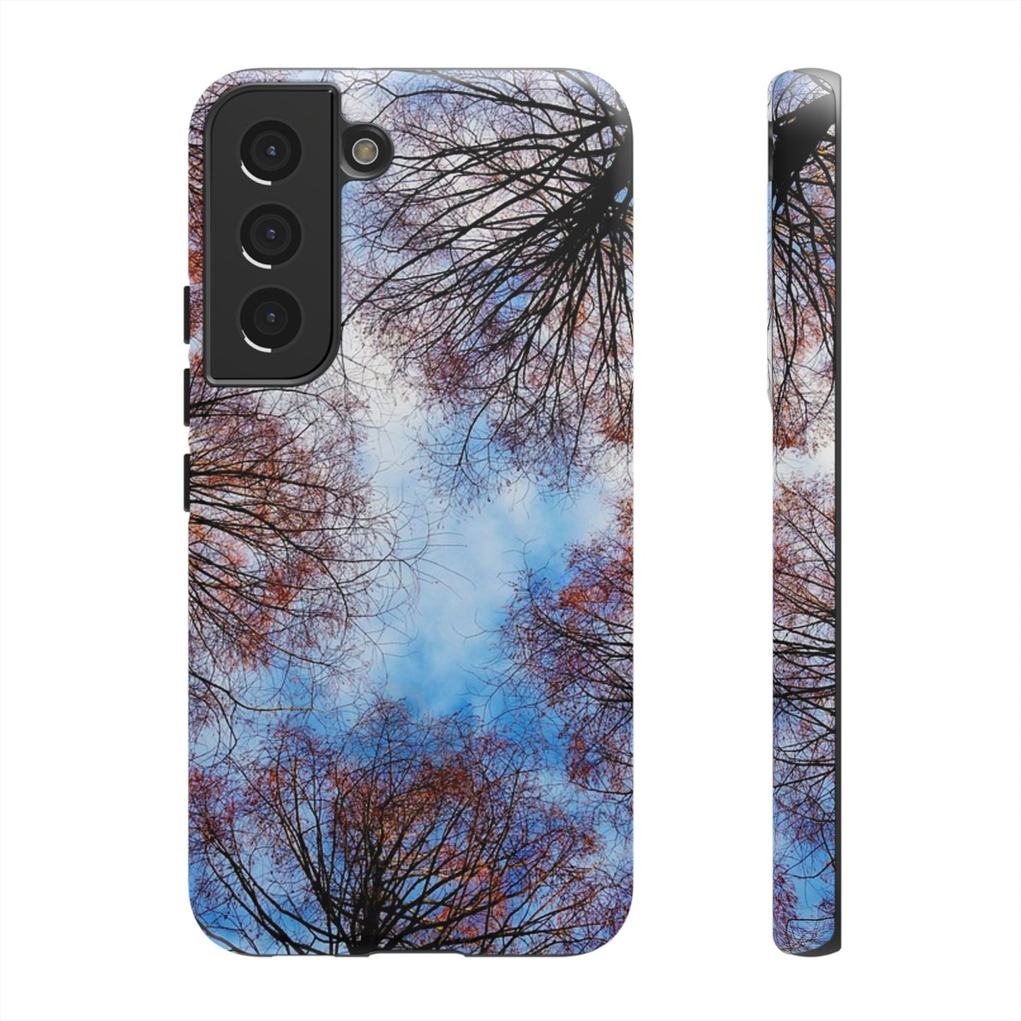 Skyward Trees Phone Case — Nature Forest Canopy Protective Tough Case