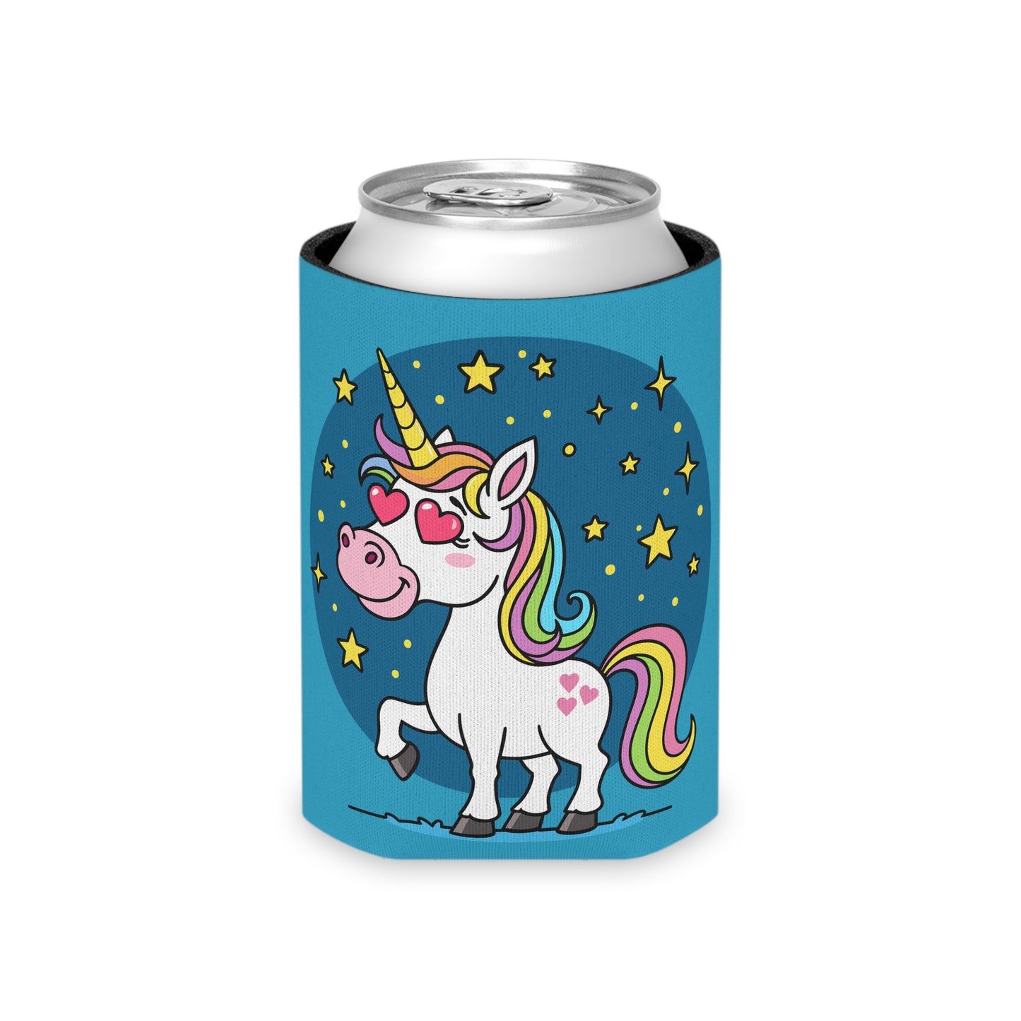 Whimsical Unicorn Can Cooler - Fun Drink Insulator for Parties, Birthdays, Summer BBQs, Magical Celebrations, Gift for Unicorn Lovers