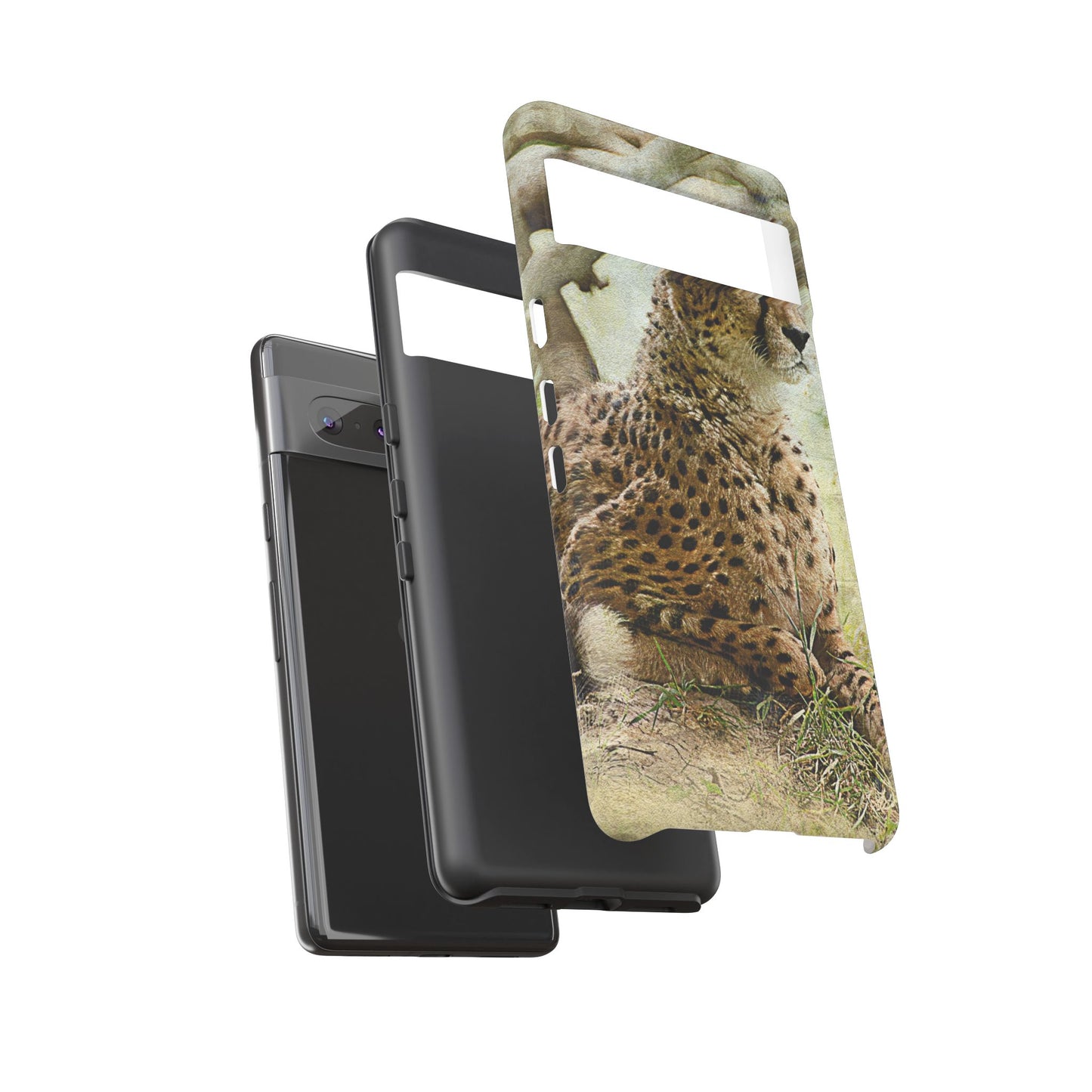 Cheetah Phone Case, Tough Cases, Animal Lover Gift, Wildlife Protection, Eco-Friendly Mobile Cover, Unique Phone Accessory