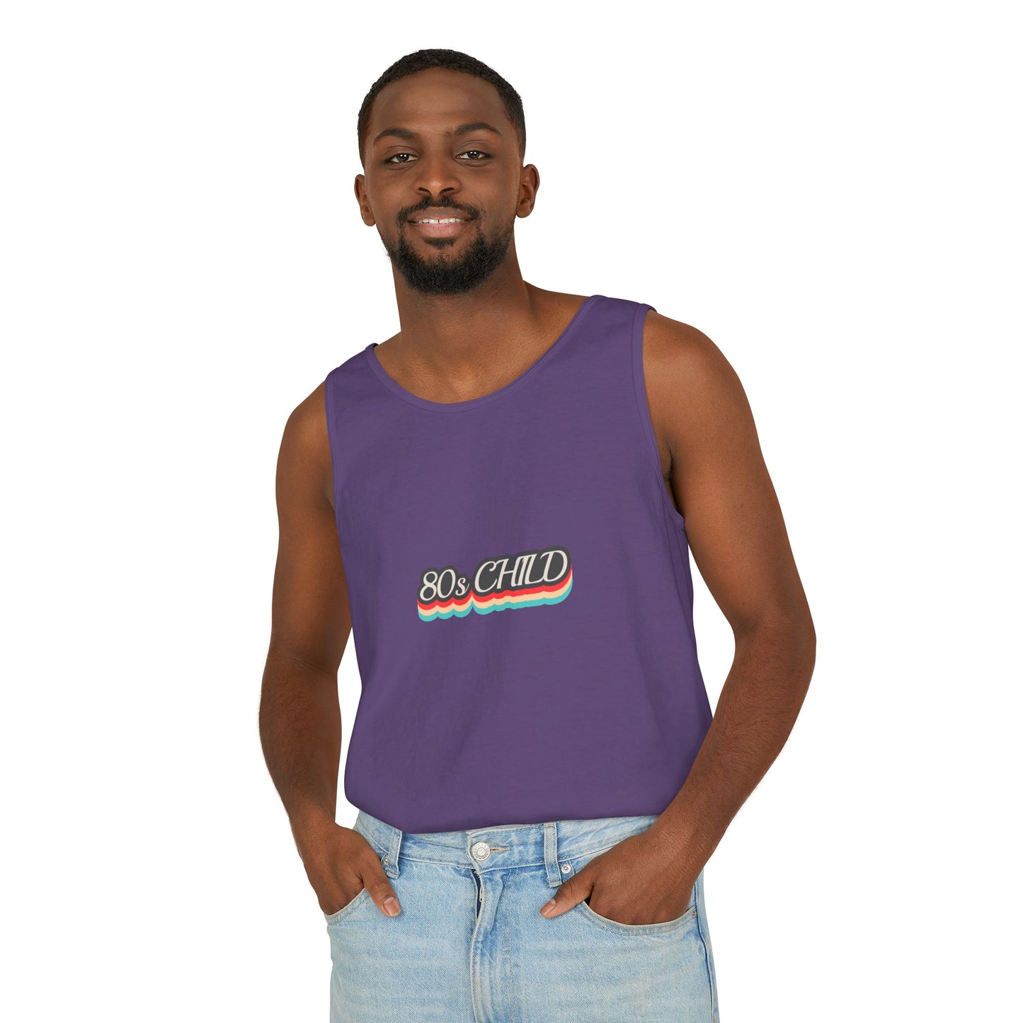 80s Child Unisex Tank Top | Retro Summer Wear, Vintage Style Shirt, Gift for 80s Lovers, Bohemian Fashion, Nostalgic Apparel