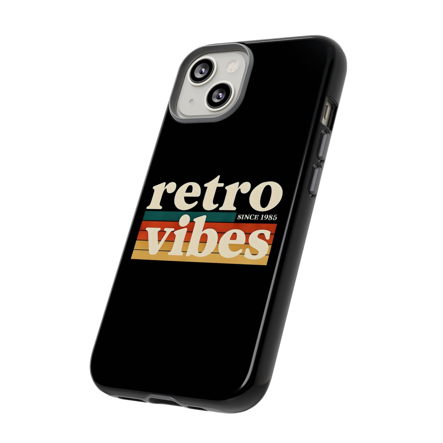 Retro Vibes Phone Case, Tough Phone Cover, Vintage Style Case, Gift for Music Lovers, Retro Aesthetic Accessory