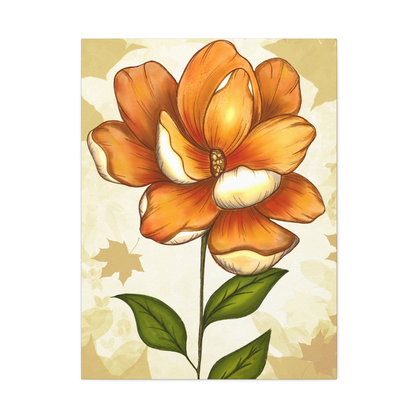 Copy of Matte Canvas, Stretched, 1.25" Tulips Pink and Purple Flowers