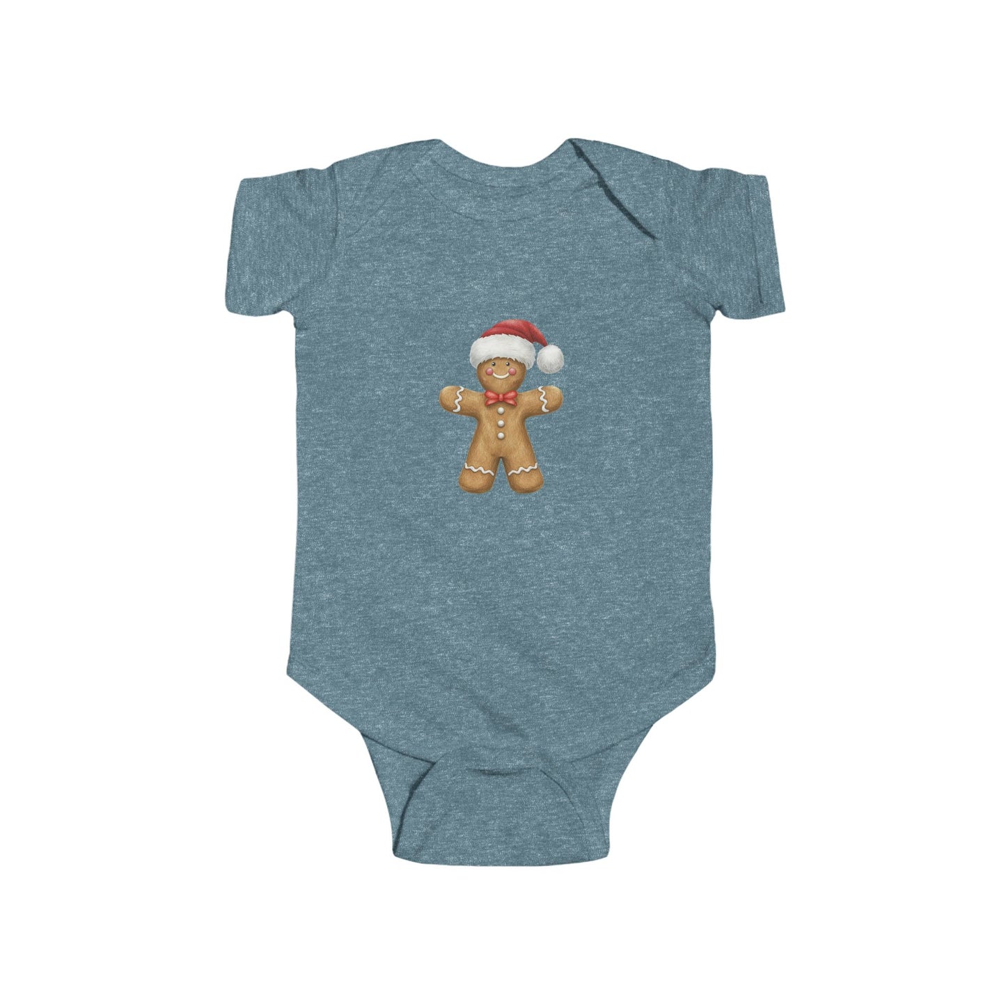 Cute Gingerbread Holiday Infant Bodysuit - Baby Shower Gift, Christmas Outfit, Winter Fashion, Baby Remembrance