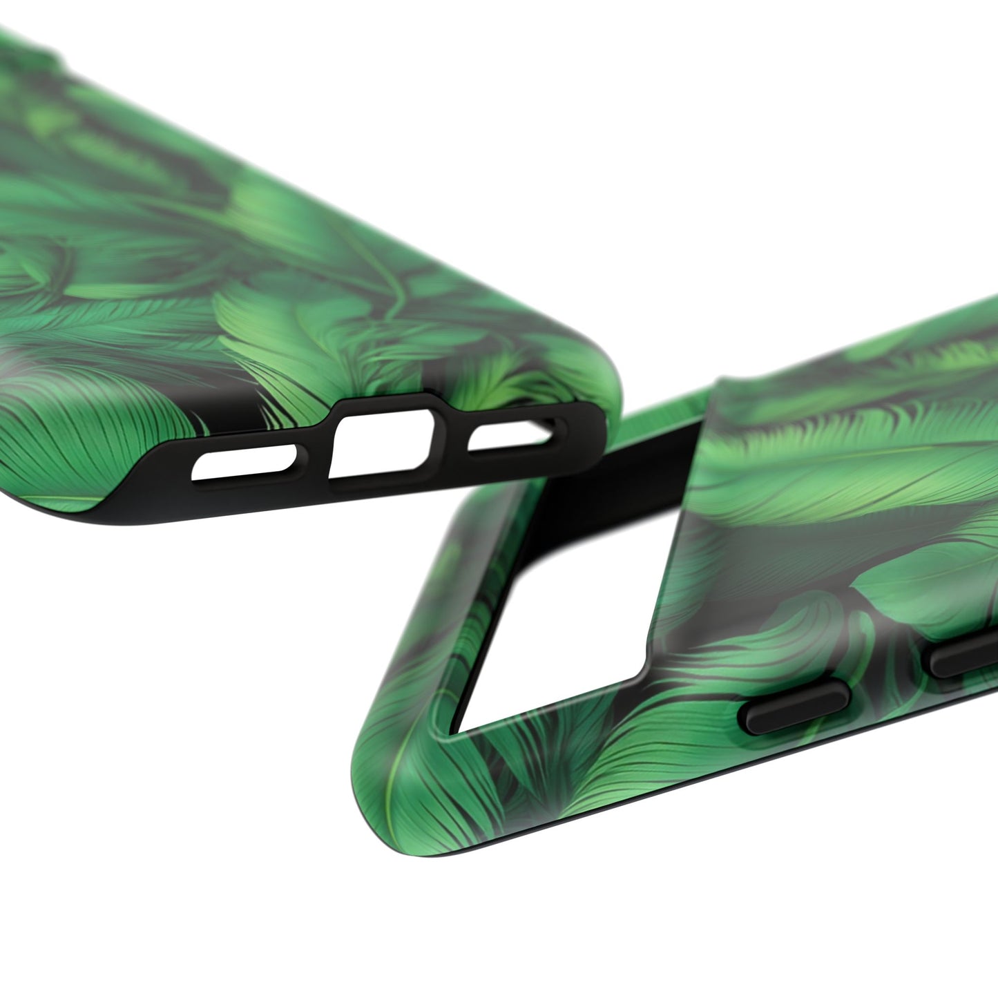 Tough Cases - Tropical Leaf Phone Case, Nature-inspired, Phone Accessory, Gift for Her, Jungle Theme, Eco-Friendly