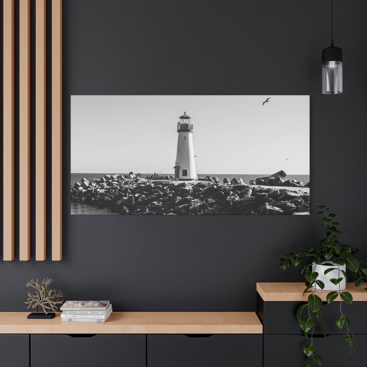 Matte Canvas, Stretched, 1.25" - Lighthouse