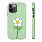 Floral Phone Case - Tough Cases for Nature Lovers, Cute Green Flower Design, iPhone Cover, Gift for Her, Spring Accessories