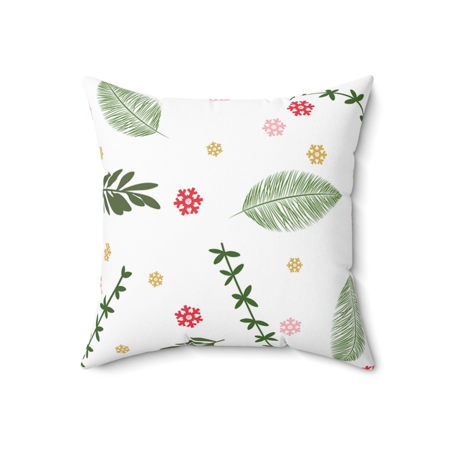 Botanical Floral Pillow, Cozy Home Decor, Green Leaf Cushion, Nature Inspired Gift, Spring Decor, Bedroom Accent
