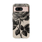 Black Rose Phone Case, Tough Cases with Floral Design, Elegant Tech Accessory, Gift for Flower Lovers, Stylish Protection
