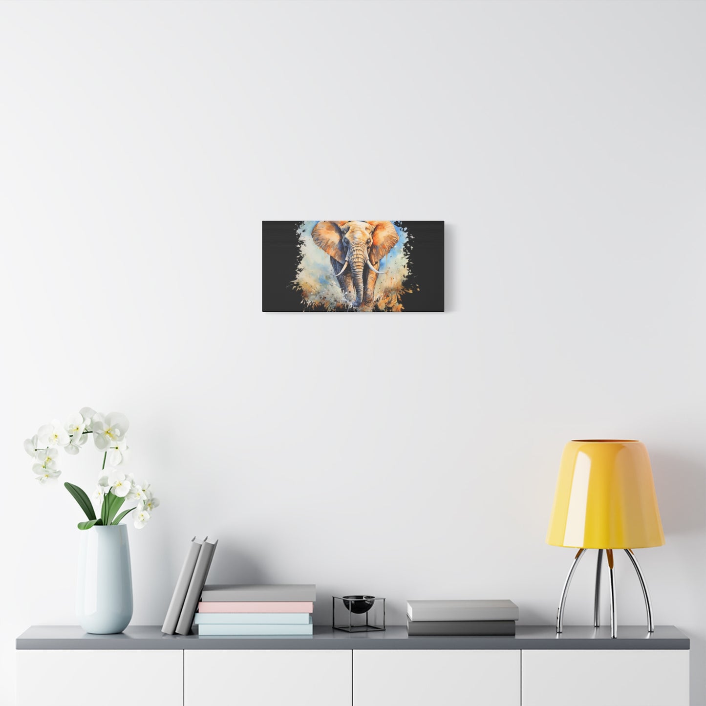 Matte Canvas, Stretched, 1.25" - Elephant