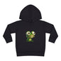 Whimsical Toddler Frog Pullover Hoodie, Cute Kids Fleece Sweater, Playful Toddler Clothing, Children's Gift, Animal Lover Apparel