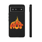 Stylish Phone Case, Hot Flames Design, Gift for Teens, Trendy Accessory, Protective Cover, Unique Phone Case