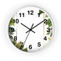 Elegant Leafy Wall Clock | Home Décor, Gift for Her, Modern Rustic Design, Nature Lover Wall Art, Stylish Timepiece