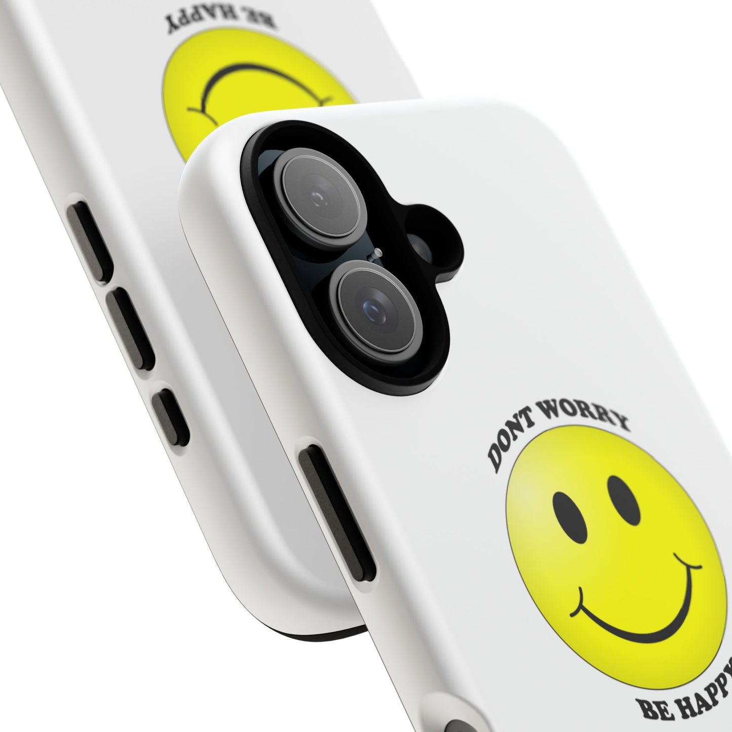 Happy Face Phone Case, Tough Cases, Don’t Worry, Be Happy, Cute Gift for Friends, Positive Vibes, Fun Mobile Accessories