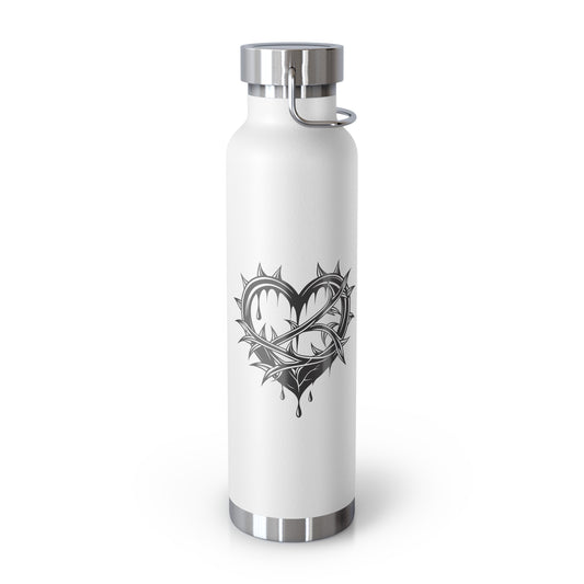 Stylish Insulated Water Bottle, Travel Flask, Gift for Him/Her, Fitness Bottle, Eco-Friendly Drinkware, 22oz Copper Design