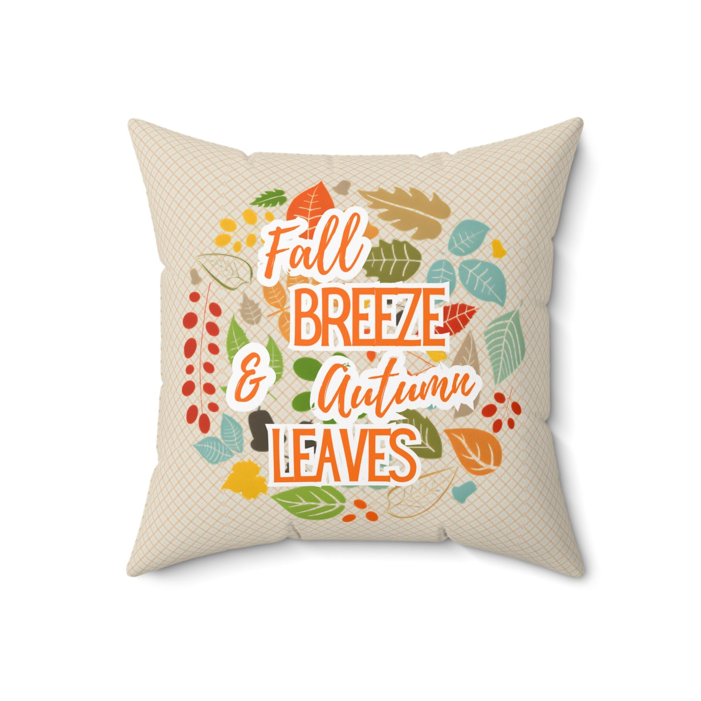 Autumn Throw Pillow - Fall Breeze & Autumn Leaves Decor, Cozy Home Accent, Seasonal Cushion, Thanksgiving Gift, Rustic Decor