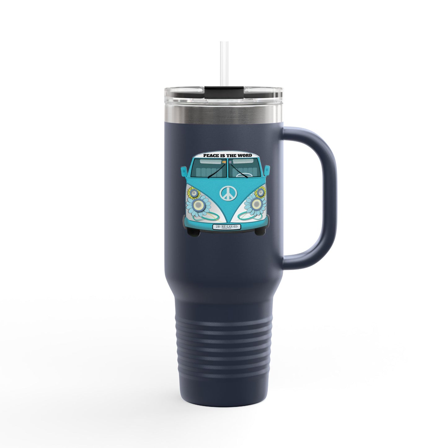 Vintage Van Insulated Travel Mug, Coffee Mug, Tea Tumbler, Road Trip Gift, Eco-Friendly Travel Cup