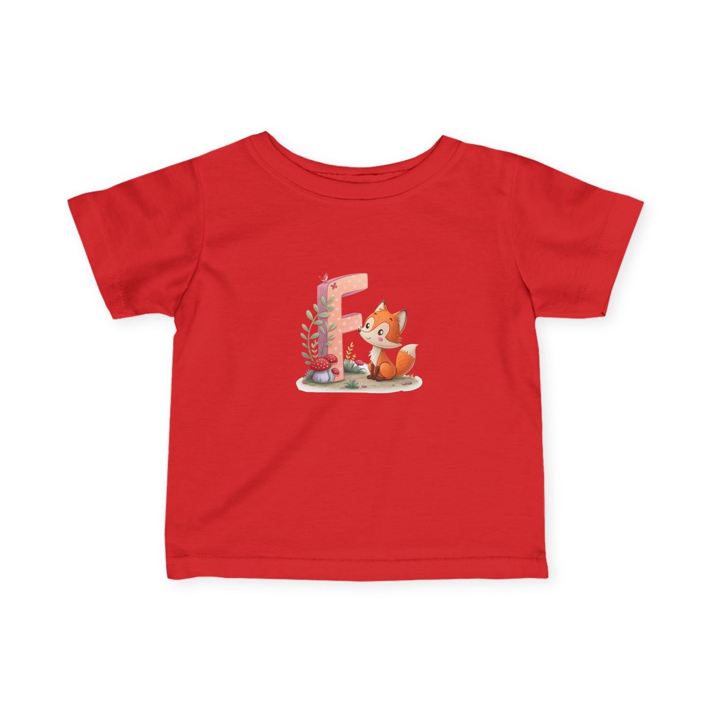 Whimsical Fox Infant Tee, Cute Kids Shirt, Personalized Baby Clothing, Baby Shower Gift, Eco-Friendly Toddler Tee