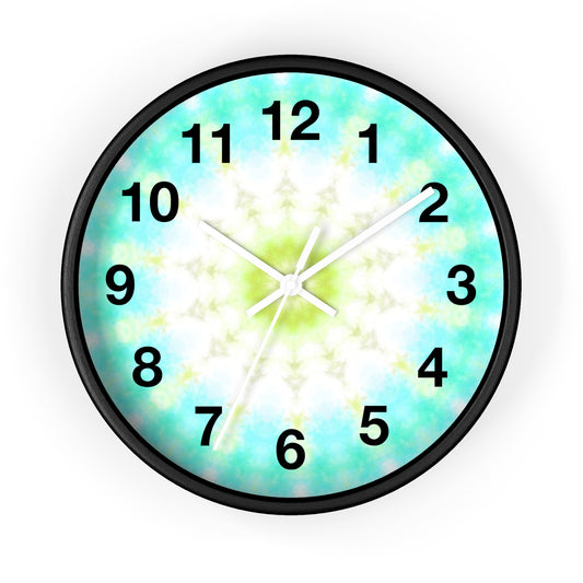 Vibrant Abstract Wall Clock, Modern Home Decor, Unique Gift for Her, Colorful Timepiece, Boho Style Clock