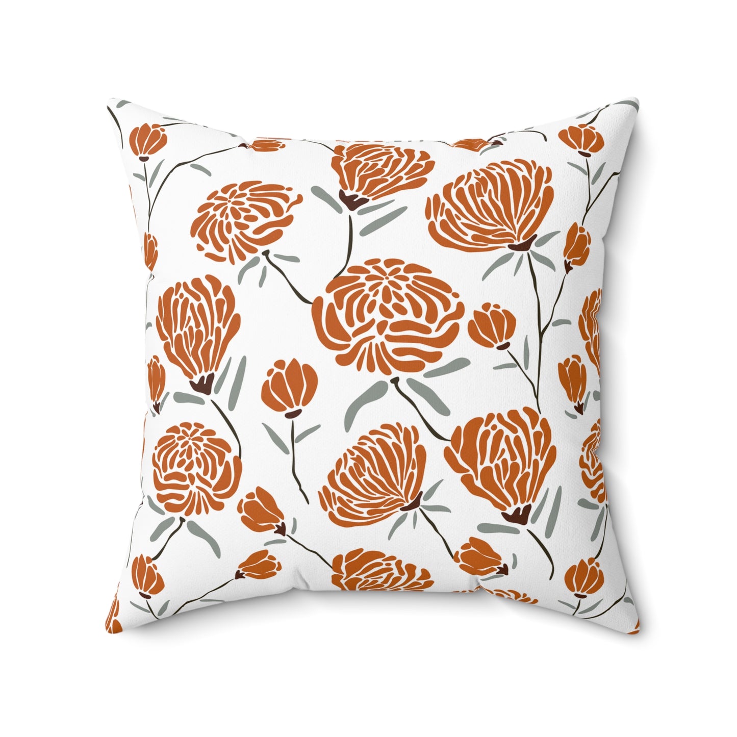 Floral Decorative Pillow, Cozy Home Accent, Stylish Couch Decor, Gift for Her, Bohemian Living Room, Seasonal Home Makeover