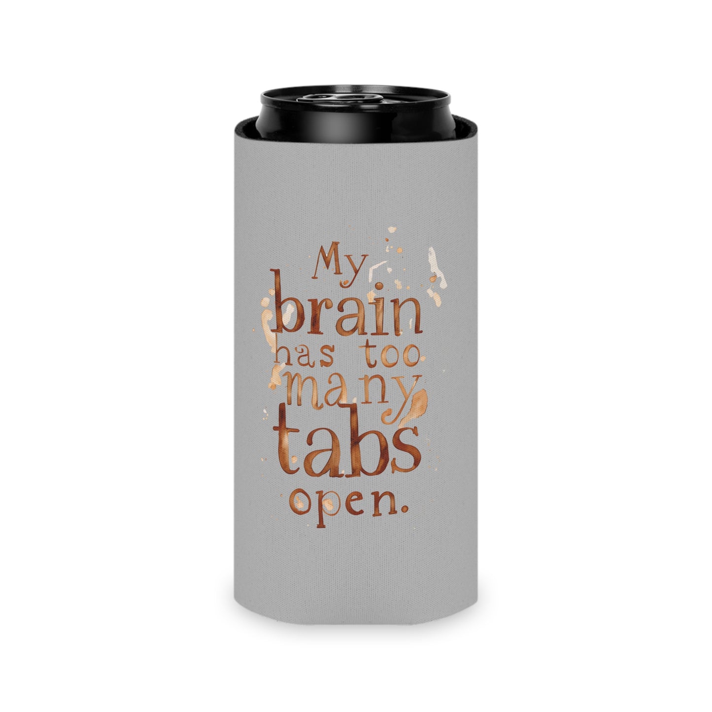 Brainy Can Cooler - Quirky Drink Sleeve, Funny Gift for Friends, Birthday, Party, Summer BBQ, Conversation Starter