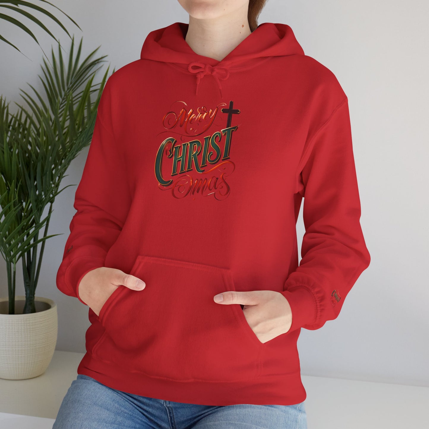 Merry Christmas Hoodie, Cozy Unisex Sweatshirt for Holiday Gatherings, Festive Gift Idea for Him/Her, Winter Apparel, Christmas Sweater
