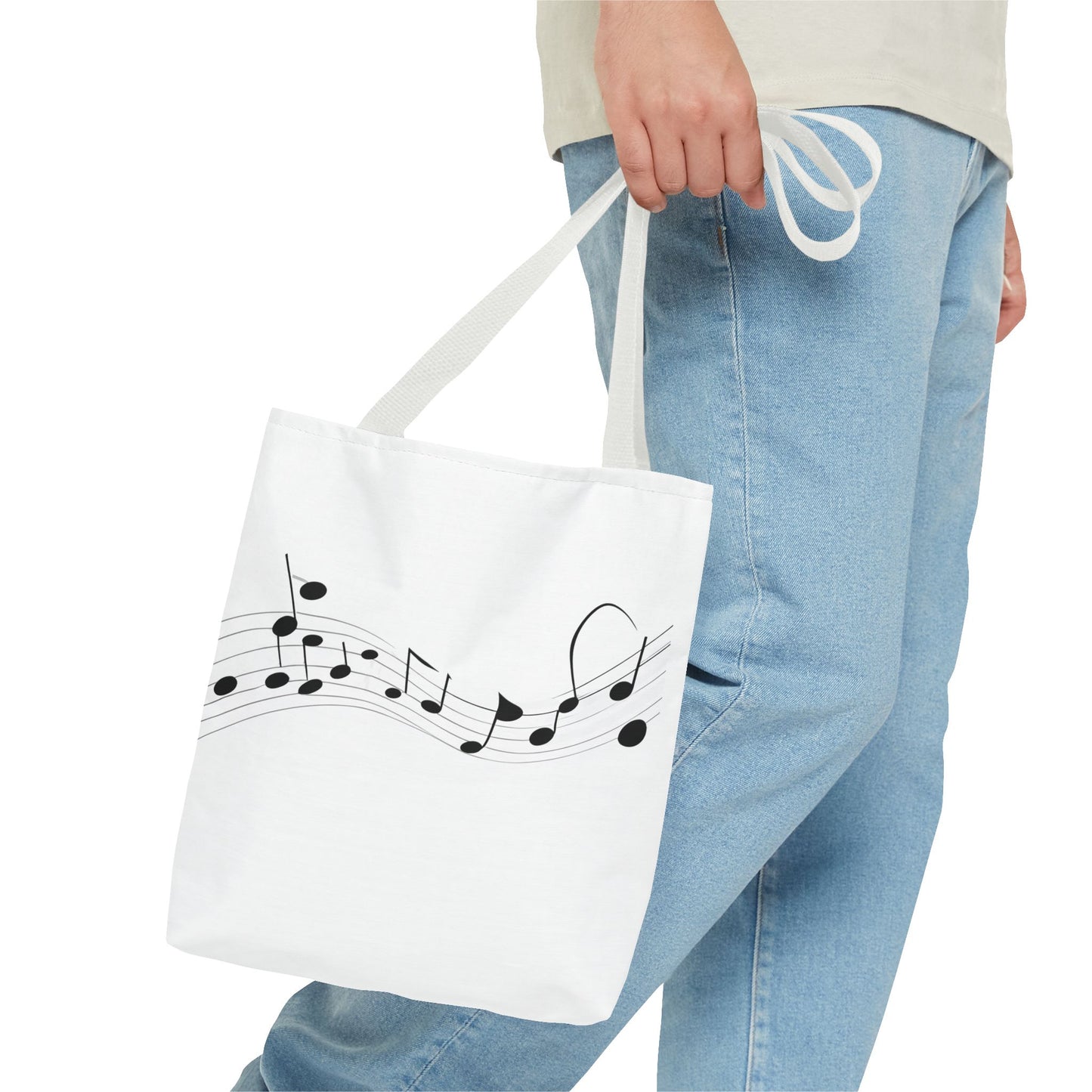 Musical Notes Tote Bag | Perfect for Music Lovers, Eco-Friendly Shopping