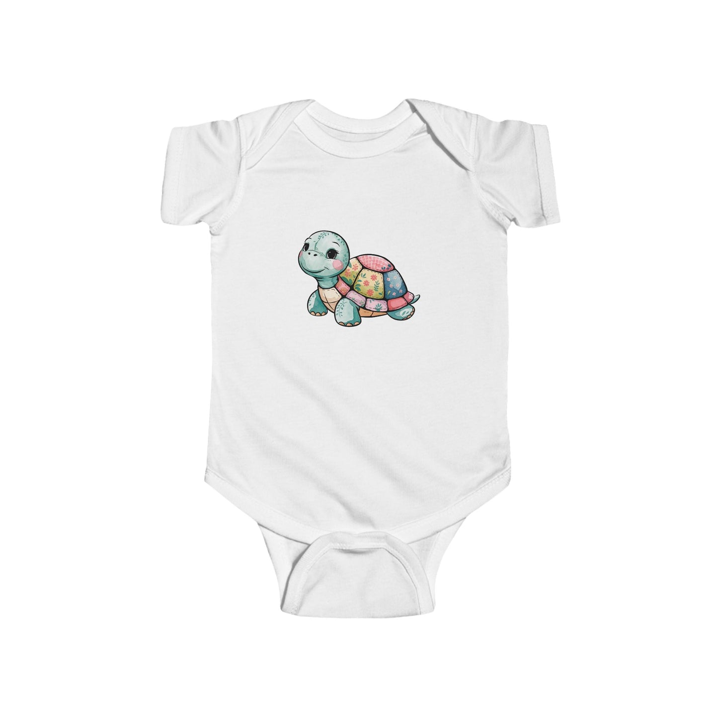 Cute Turtle Infant Bodysuit, Baby Shower Gift, Toddler Outfit, Newborn Clothing, Eco-friendly Baby Wear